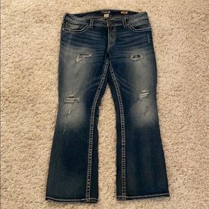 PLUS SIZE SILVER JEANS